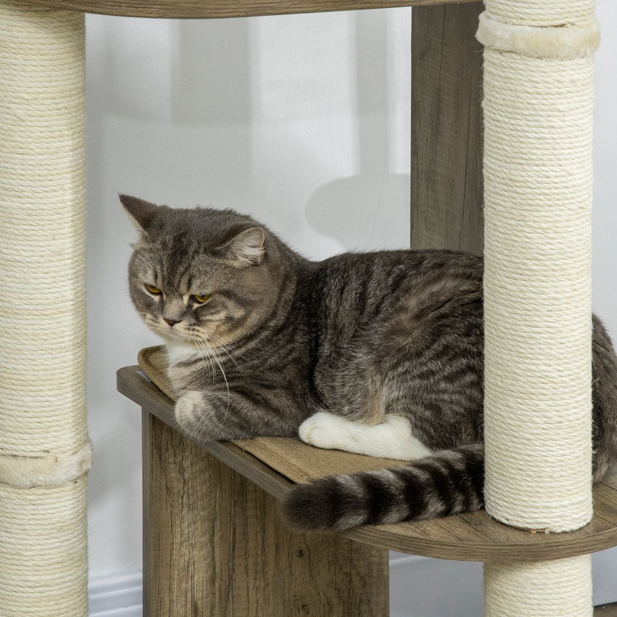 65-Inch Corner Cat Tree with Sisal Posts — view 2