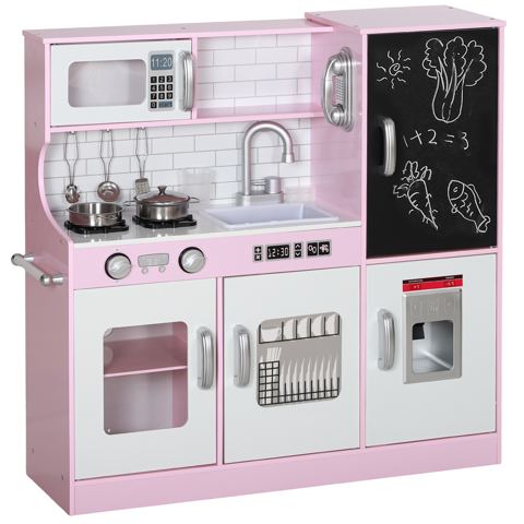 Play Kitchen with Chalkboard Menu and Phone