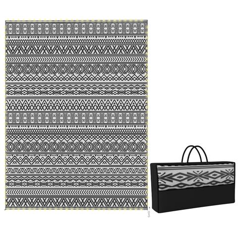 9 x 12-Foot Lighted Outdoor Rug, Bohemian