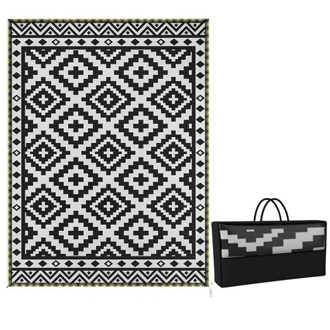 9 x 12-Foot Lighted Outdoor Rug, Plus-Diamond
