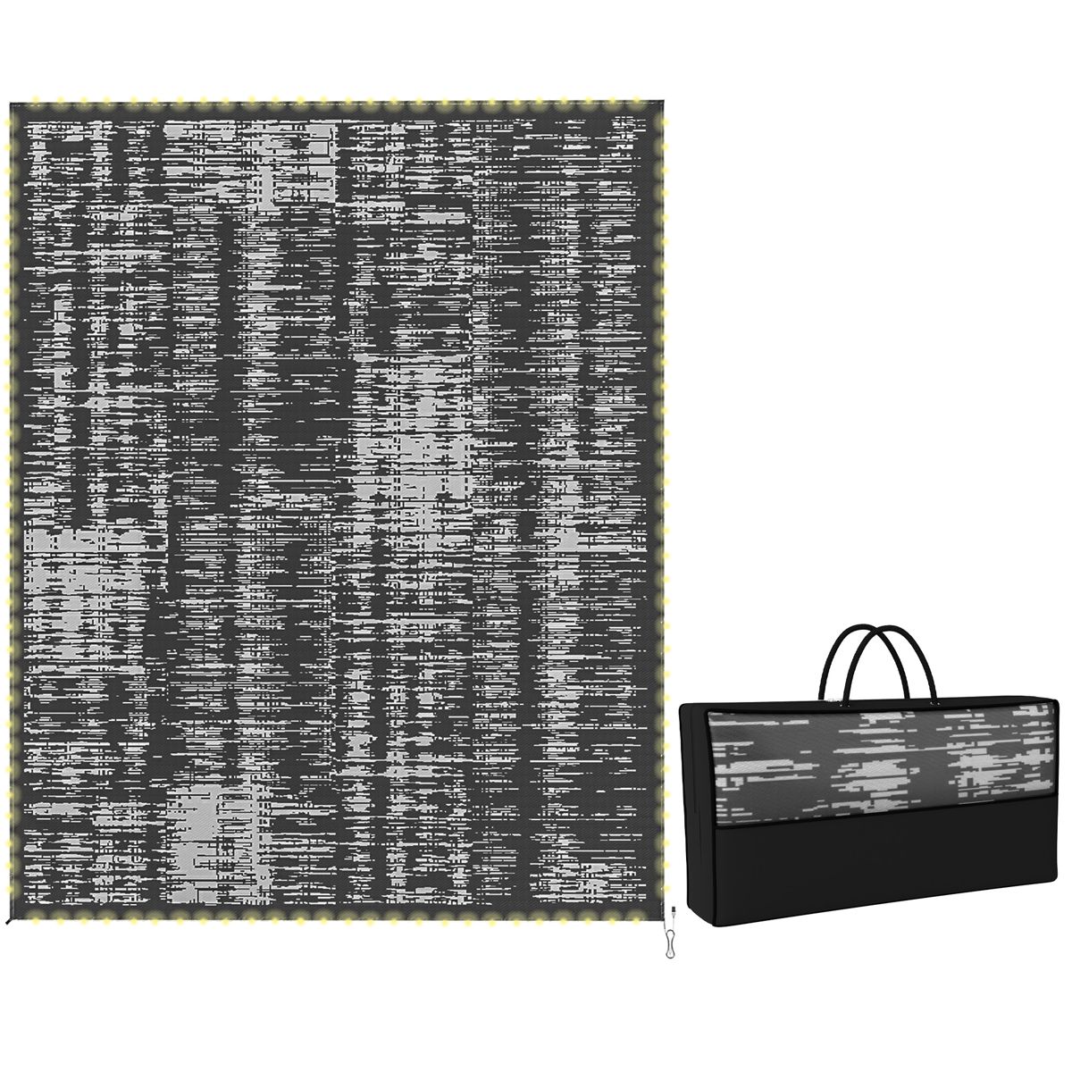 8 x 10-Foot Lighted Reversible Outdoor Rug