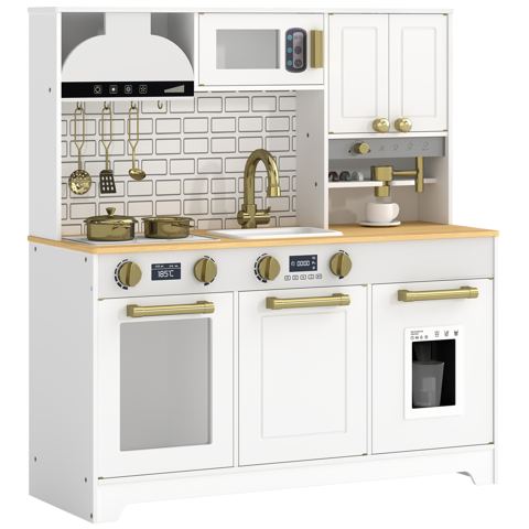 Play Kitchen with Coffee Maker and Ice Maker