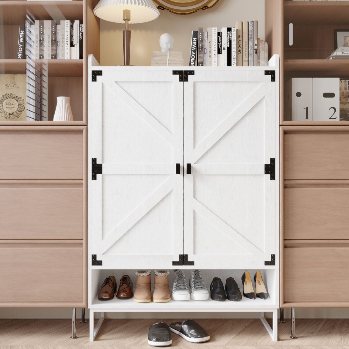6-Tier Shoe Cabinet with Adjustable Shelves — view 2