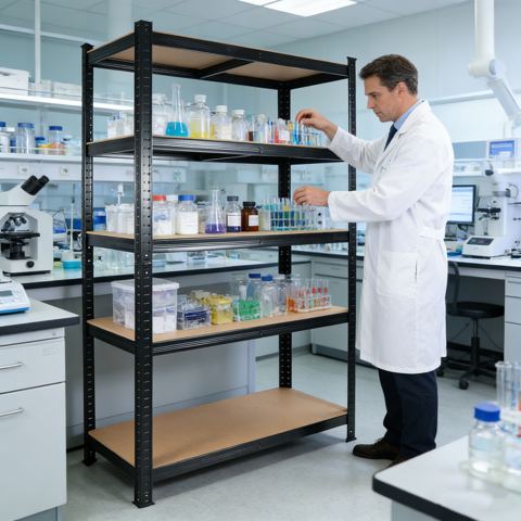 71-Inch Five-Tier Heavy-Duty Shelving Unit — view 1