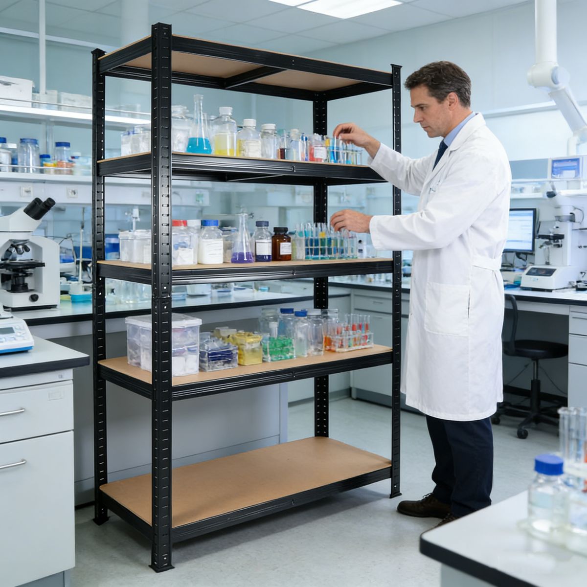 71-Inch Five-Tier Heavy-Duty Shelving Unit