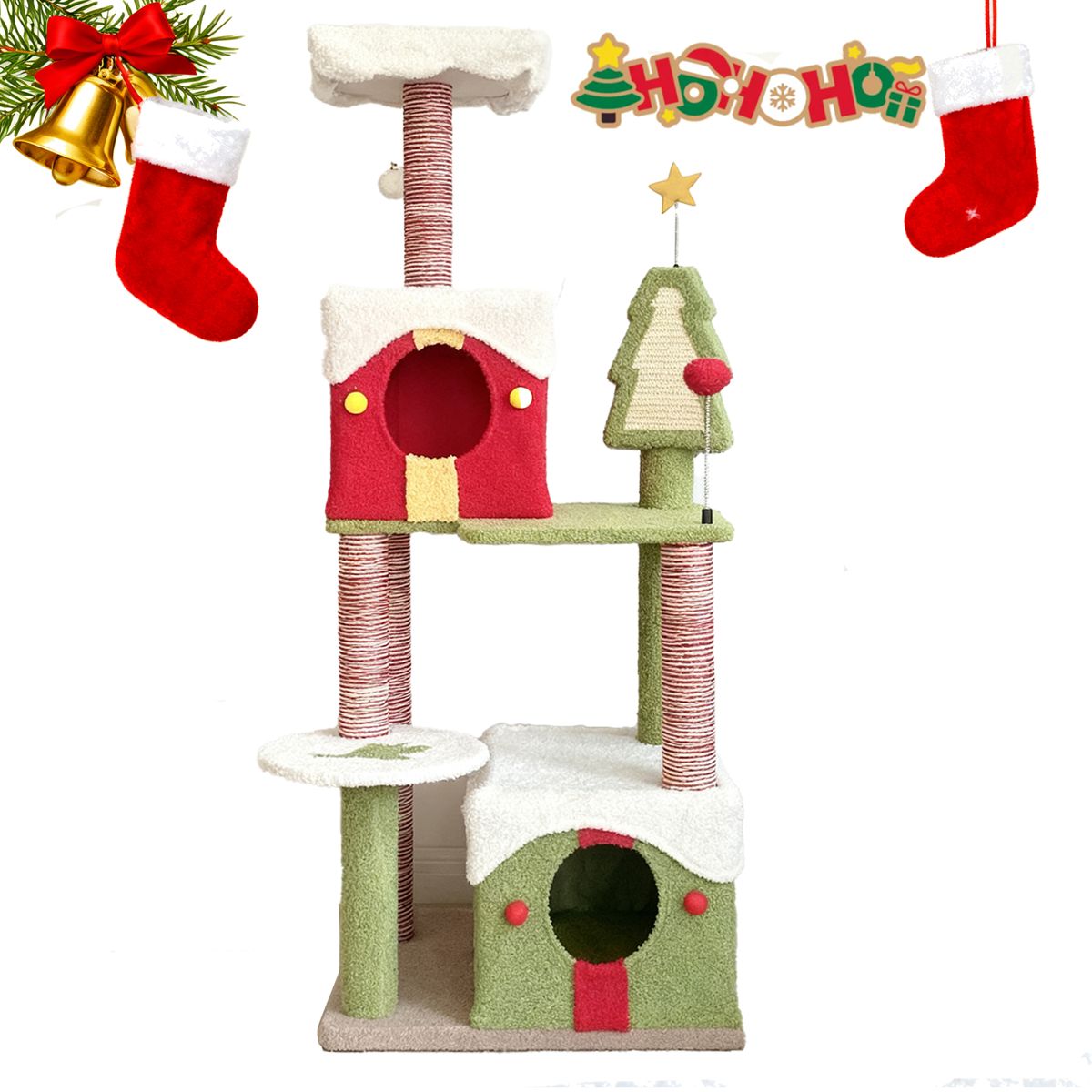 54-Inch Christmas Cat Tree