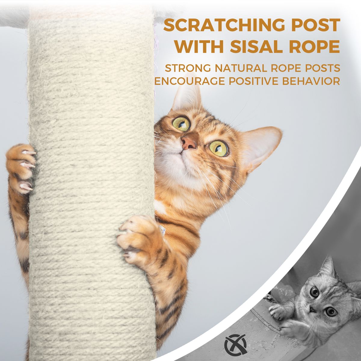 78-Inch Cat Tree with Large Condo and Hammock — view 4