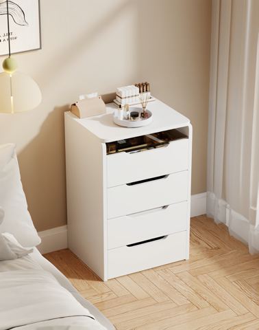 24-Inch Flip-Top Glass Vanity with Stool