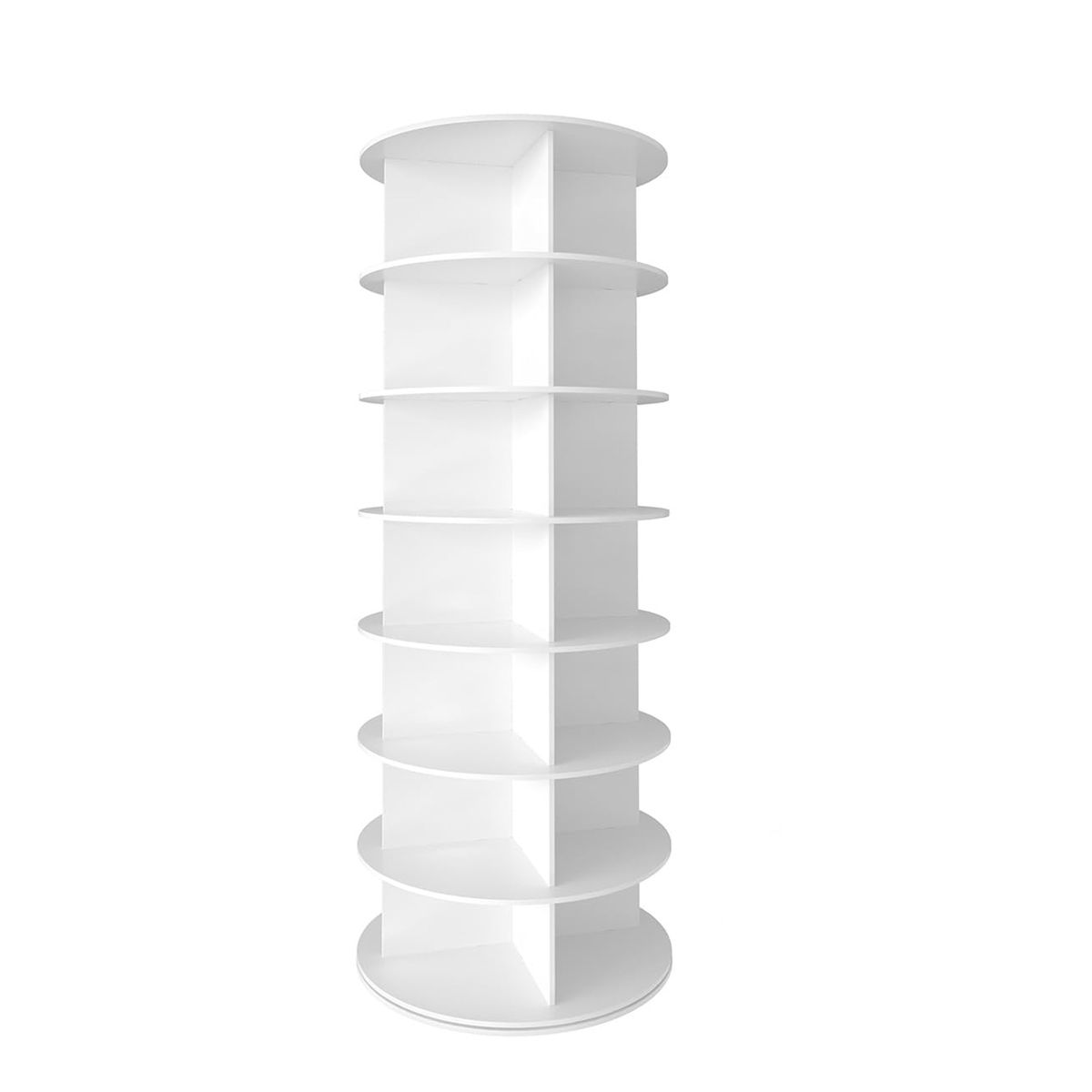 7-Tier Rotating Shoe Rack Tower — view 2