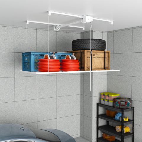 3 x 6 Ft Crank-Down Overhead Garage Rack