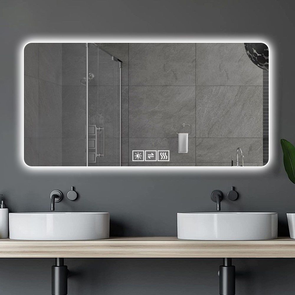 28 x 60 Backlit LED Mirror with Demist Function — view 2