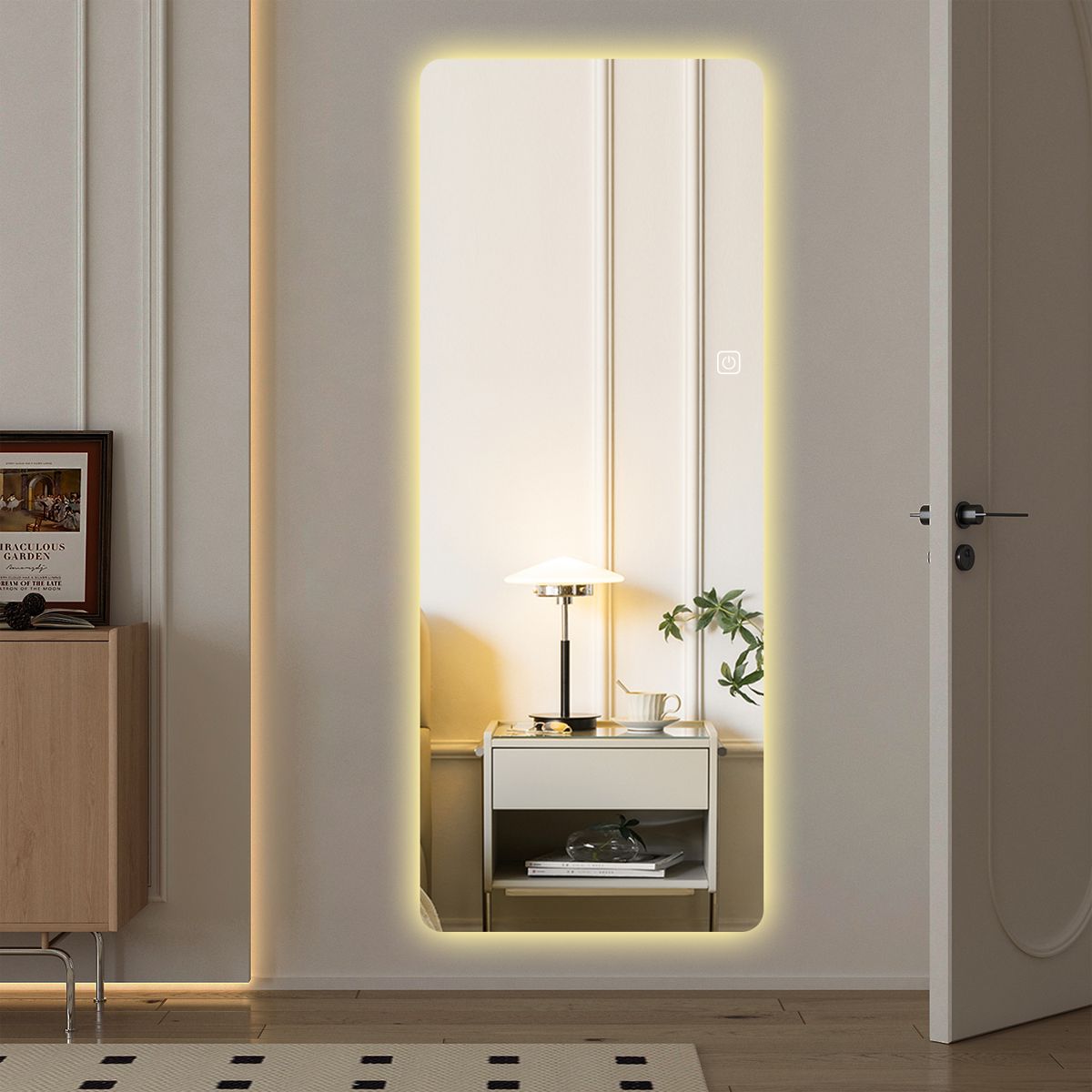 65x21-Inch Backlit LED Full-Length Mirror — view 3