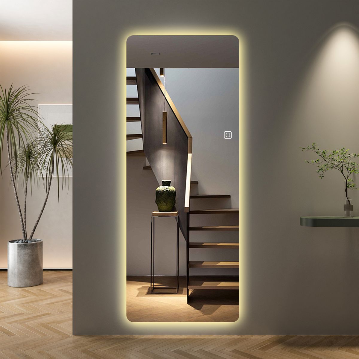 65x21-Inch Backlit LED Full-Length Mirror