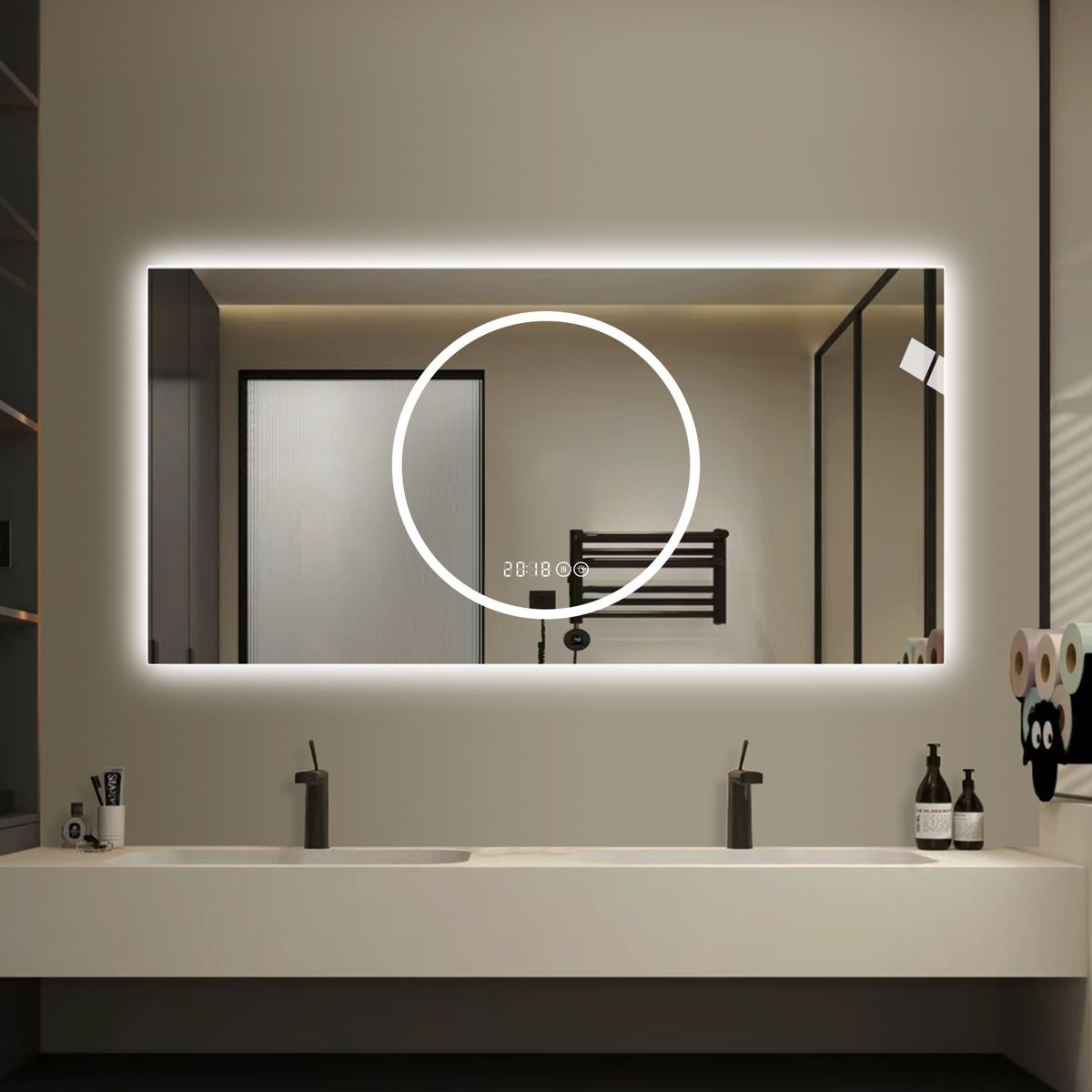 48 x 24 Anti-Fog LED Vanity Mirror — view 4