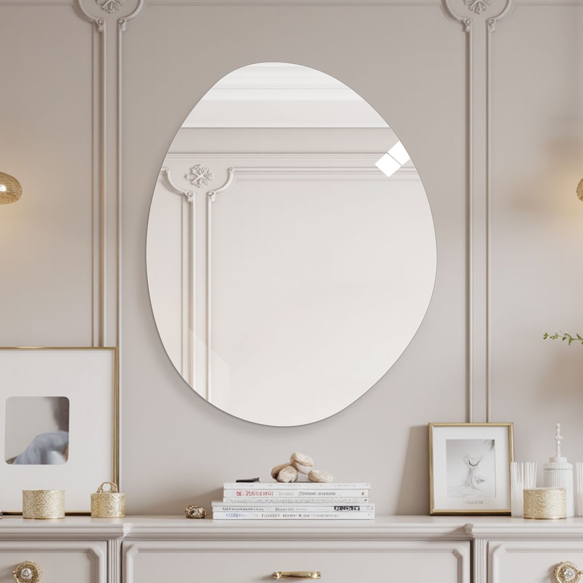 40 x 32 Modern Asymmetrical Wall Mirror — view 4