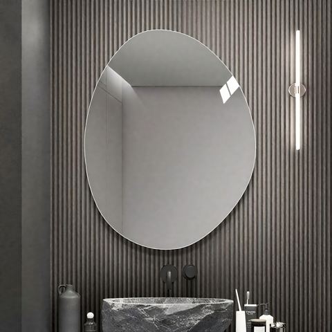 40 x 32 Modern Asymmetrical Wall Mirror