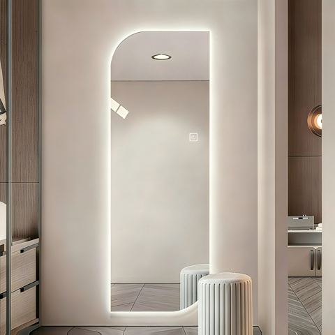 65-Inch Irregular LED Full-Length Mirror