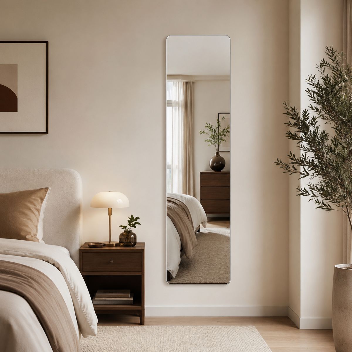 59x16-Inch Rectangular Full-Length Mirror — view 2