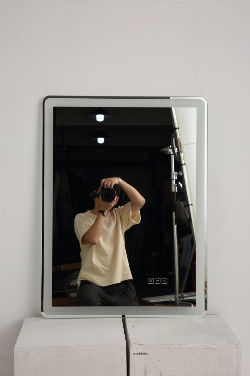 24 x 32 Front and Backlit LED Bathroom Mirror — view 2