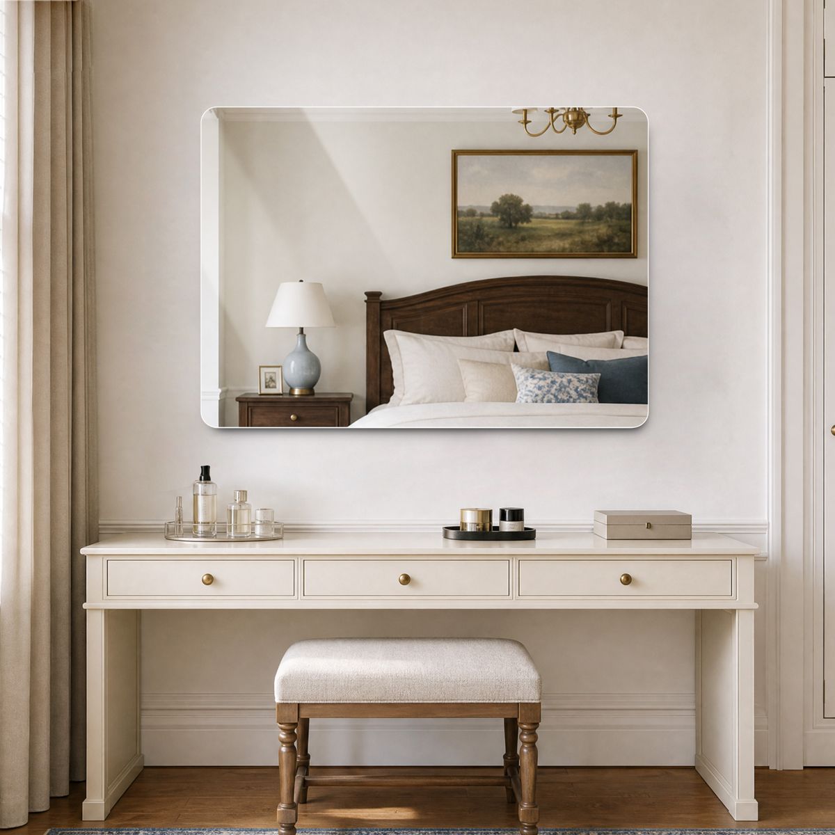 32 x 24 Frameless Rectangular Vanity Mirror — view 4