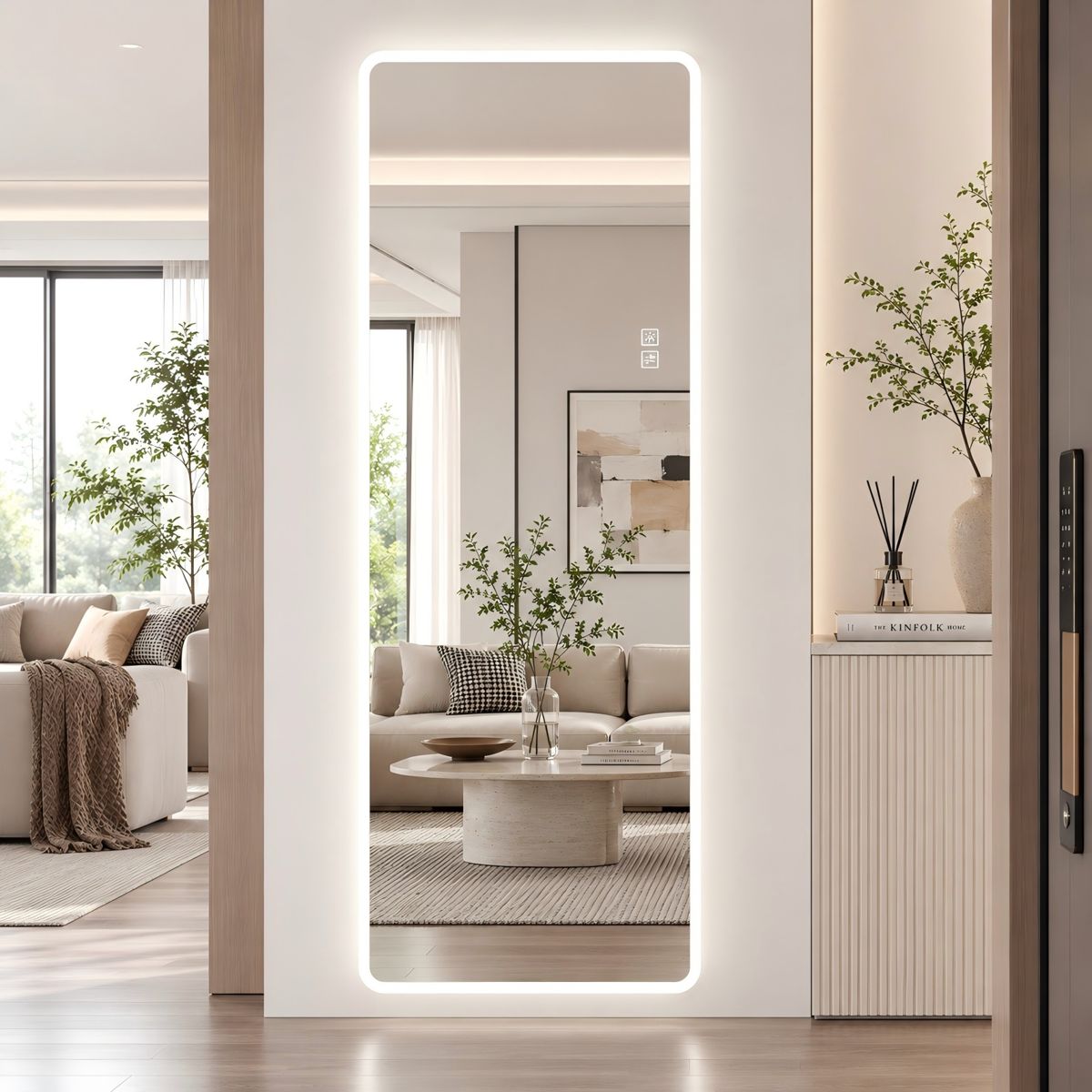 63 x 24 Frosted-Edge LED Full Length Mirror