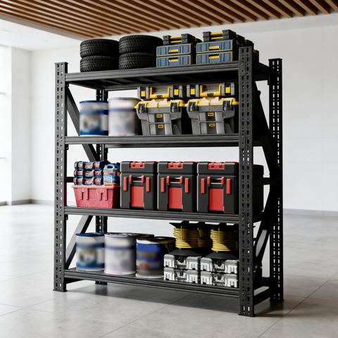 Heavy-Duty 59-Inch Steel Garage Rack