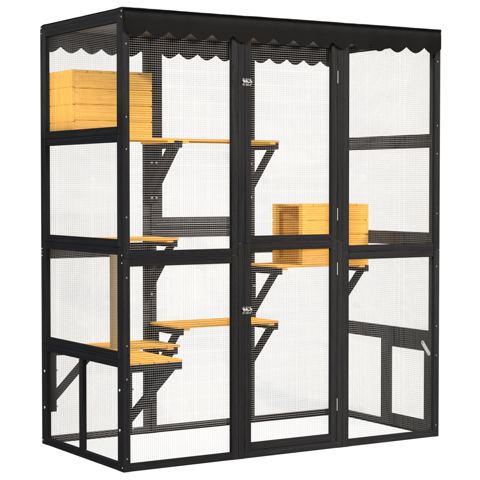 Walk-In Catio with Window Connection Panel — view 1