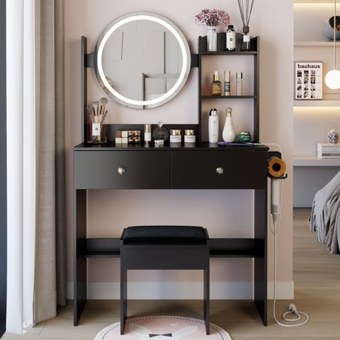 31-Inch Vanity with 17-Inch Round LED Mirror