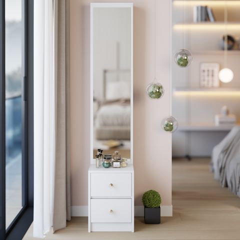 Full-Length Mirror Jewelry Cabinet