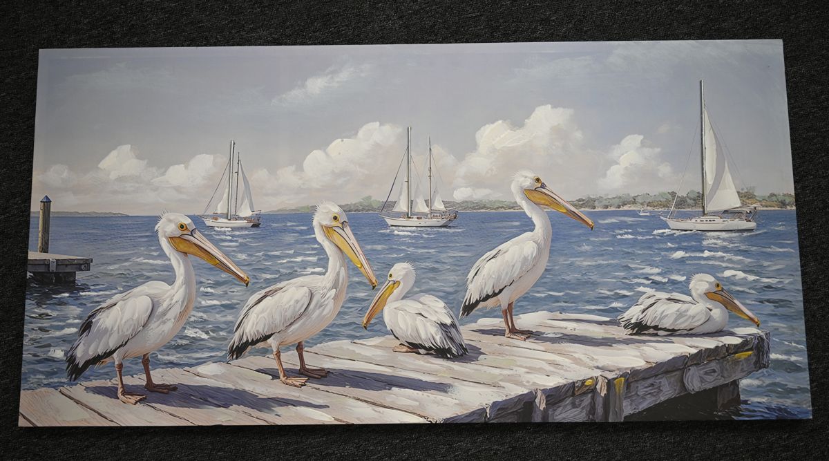 Coastal Seagull Canvas Wall Art, 22 x 44 In — view 2