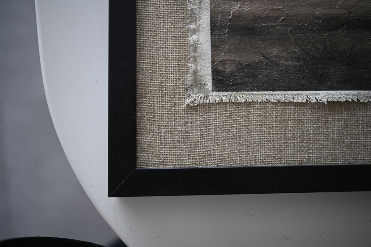 Vintage Grassland Landscape Framed Canvas — view 4