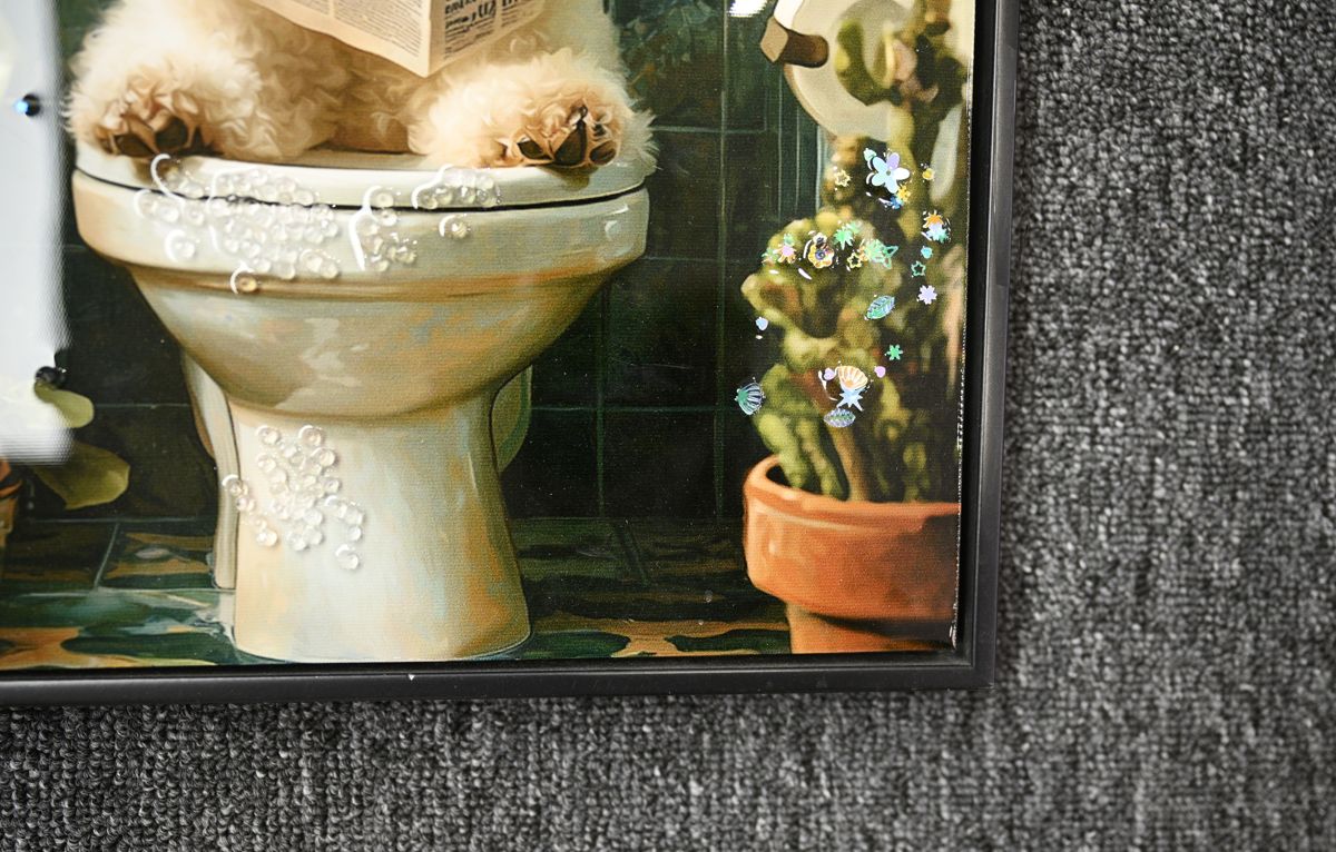 Framed Puppy Canvas Print, 12x16 Inches — view 4