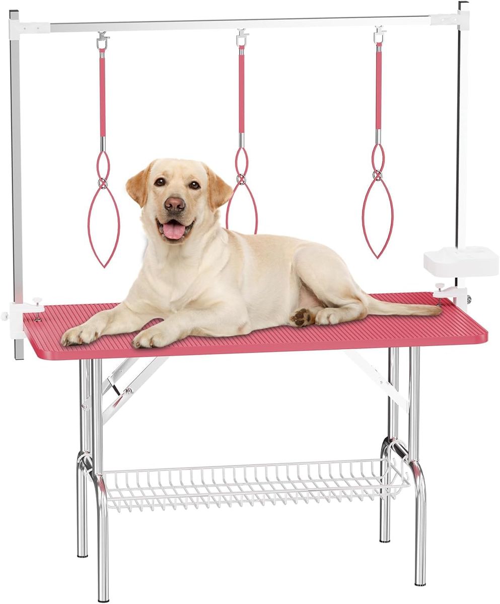 47-Inch Foldable Pet Grooming Table