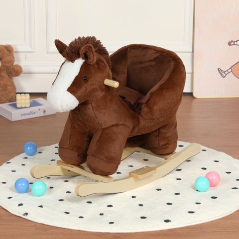 Plush Horse Rocker with Sounds and Puppet — view 1
