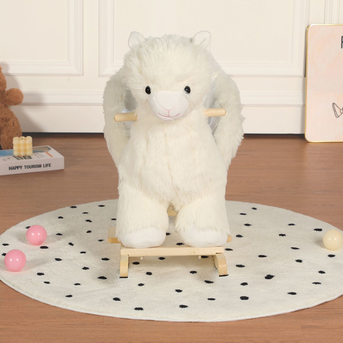 Plush Alpaca Rocker with Song and Puppet — view 3