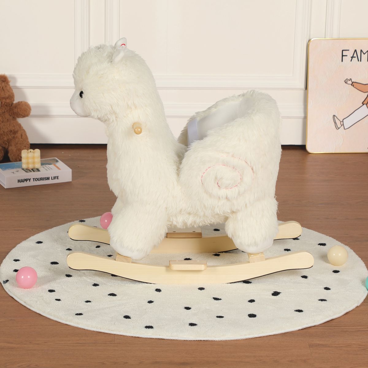 Plush Alpaca Rocker with Song and Puppet — view 4