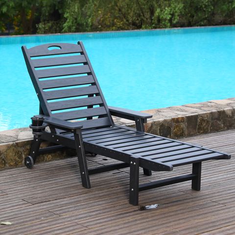 HDPE Chaise Lounge with 4-Position Backrest