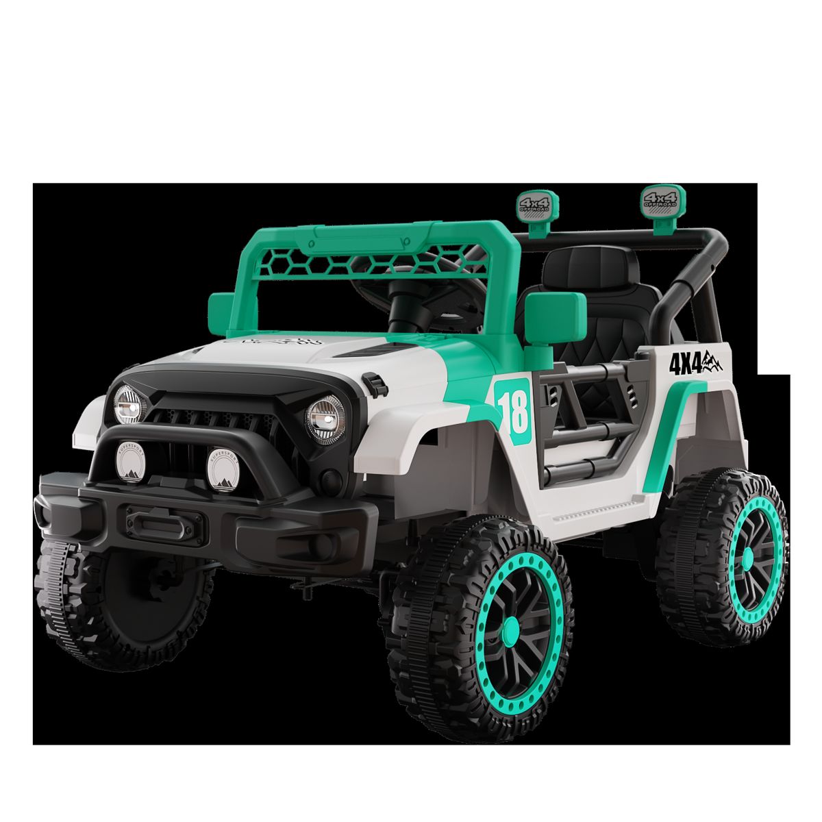 12V Off-Road Style Ride-On Car with Remote