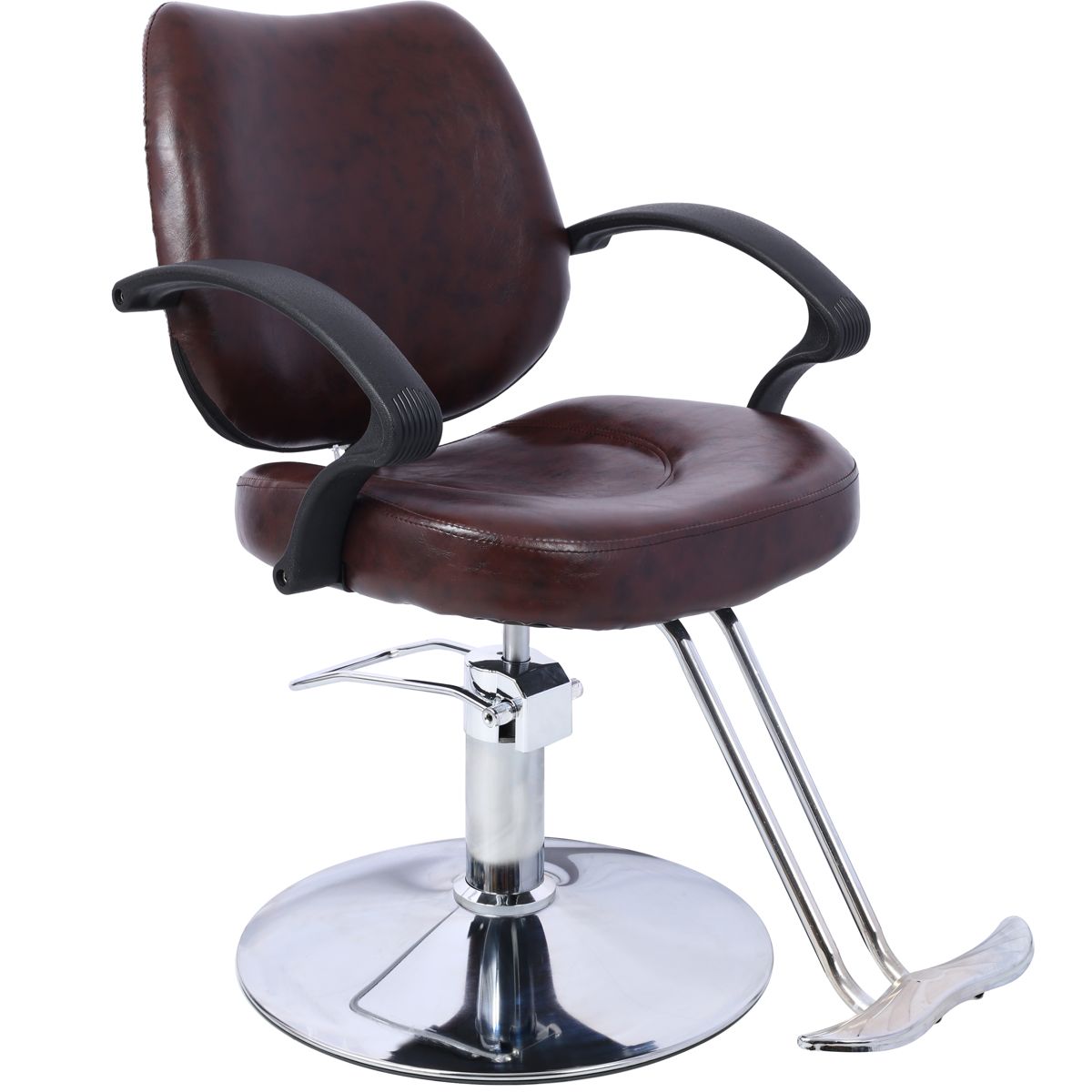 Hydraulic Salon Styling Chair with Barber Cape — view 3