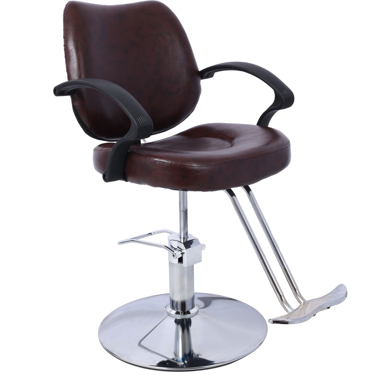 Hydraulic Salon Styling Chair with Barber Cape — view 4