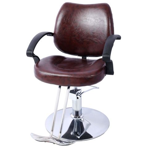 Hydraulic Salon Styling Chair with Barber Cape — view 1