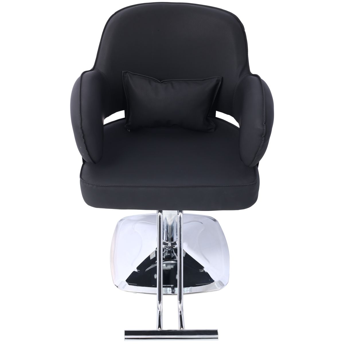 Wide-Seat Hydraulic Styling Chair, Square Base — view 2