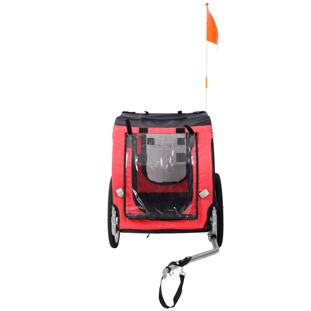 Dog Bike Trailer with Flag and Mesh Window — view 4