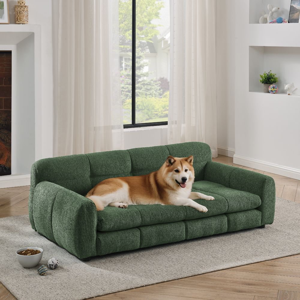 Linen Pet Sofa for Large and Oversized Dogs