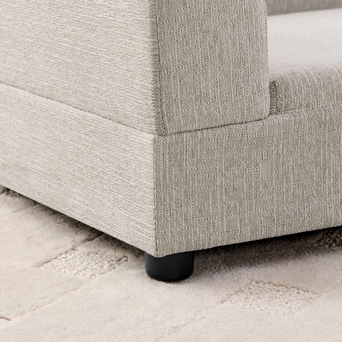 Beige Oversized Pet Sofa with Backrest — view 4
