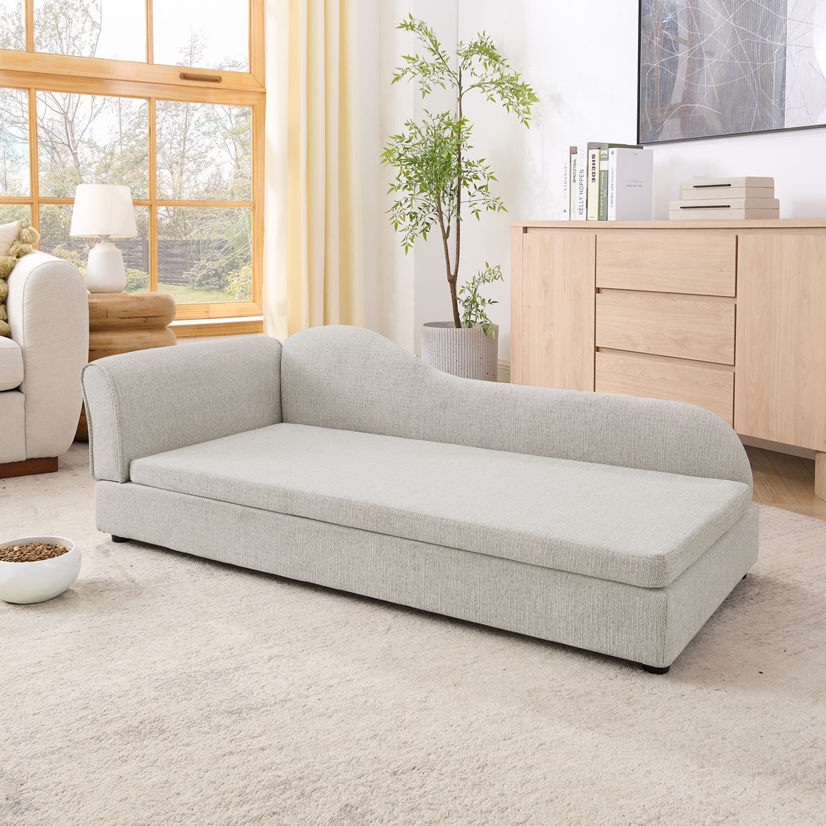 Wave-Back Pet Sofa for Medium to Large Dogs — view 3