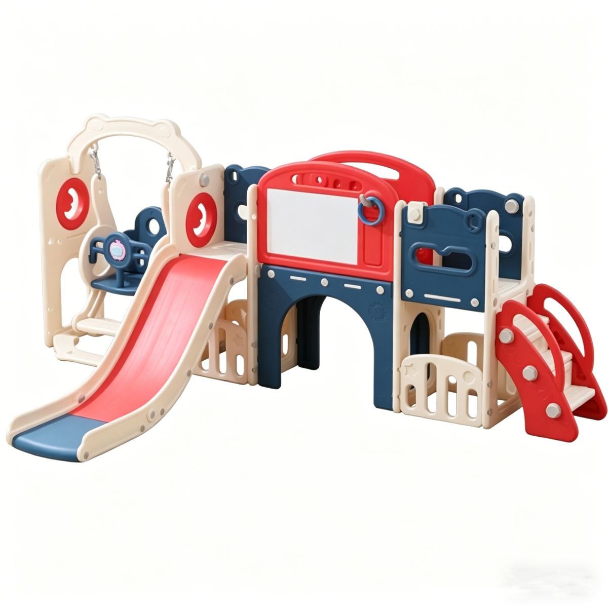 12-in-1 Toddler Swing and Slide Playset