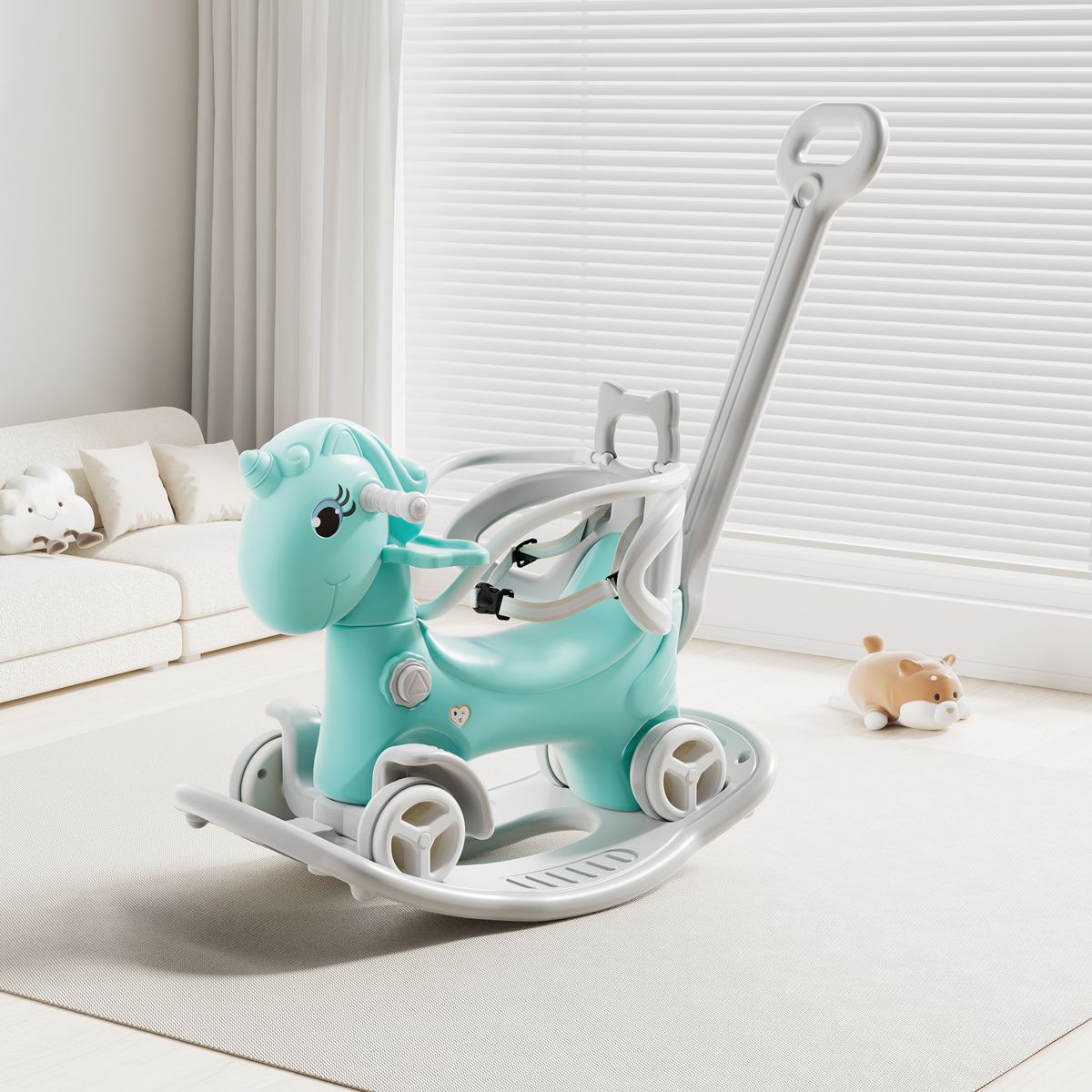 Unicorn Rocking Horse and Balance Ride-On