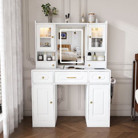 39-Inch Vanity with Cabinet Light and Outlet