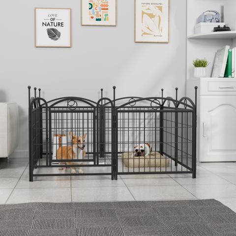 24-Inch 8-Panel Metal Dog Playpen